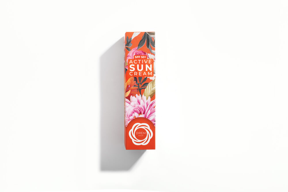 Direm Active Sun SPF50+ alternatif ambalaj görünümü