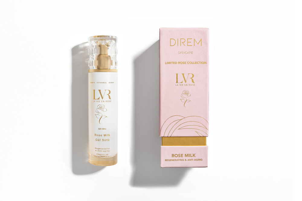 LVR Rose Milk · Gül Sütü alternatif ambalaj görünümü